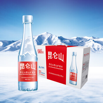 昆仑山 矿泉水天然弱碱性350ml*12瓶