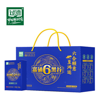 过湾【富硒6黑谷2.2kg】杂粮大米杂粮米粥五谷杂粮饭团糙米饭粮油主食 过湾富硒6黑谷2.2kgx1盒