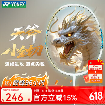 尤尼克斯 羽毛球拍    天斧AX-AXET【小金切】4U