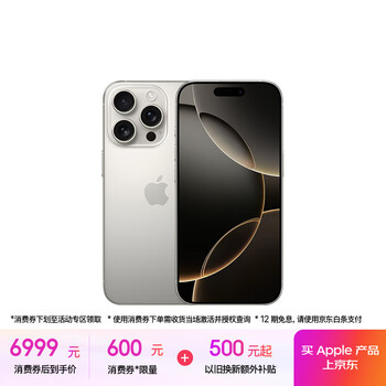 苹果 Apple iPhone 16 Pro 5G手机 256GB 原色钛金属