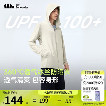 蕉下（beneunder）防晒服男女同款夏季防紫外线透气防晒衣运动休闲外套AS599