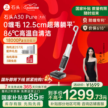国家补贴：石头 Roborock A30 Pure WD5M11A 无线洗地机