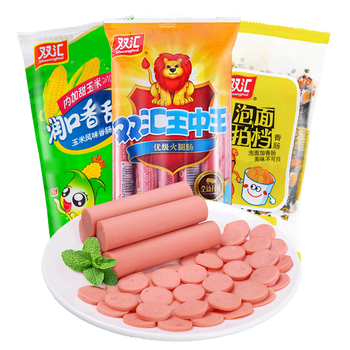 双汇火腿肠王中王鸡肉肠泡面搭档润口玉米肠香肠零食即食休闲 泡面拍档+玉米肠+王中王【240g*3袋】
