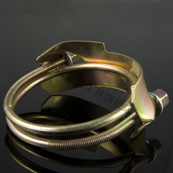 老虎夹强力卡箍水管卡子油管卡重型喉箍双钢丝抱箍橡胶管喉箍管夹 1