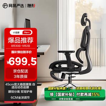 网易严选小蛮腰S9 pro 人体工学电脑椅办公椅电竞老板会议学习座椅凳子