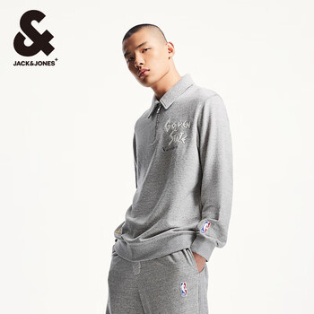 JACK&JONES 杰克琼斯 男士秋冬季卫衣合集 多款可选 浅花灰色