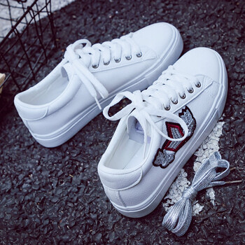 处理小白鞋女鞋百搭韩版帆布鞋一脚蹬懒人鞋板鞋白鞋 白银(6819) 36