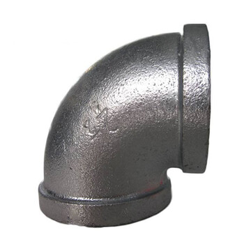 聚远juyuan 马钢玛钢水暖可锻铸铁管件 镀锌玛钢90度弯头dn15 4分 1/2