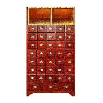 实木中药柜经济型原木大容量药店草药柜仿古木制百子柜中药橱 1.