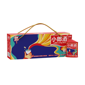郎酒小郎酒 浓酱兼香型小瓶白酒 45度 100mL 6瓶 飞扬版