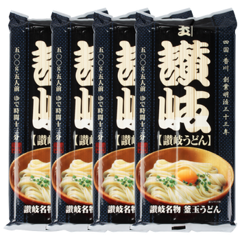 乌冬面进口日式面条高圆通赞岐釜玉乌冬面500g方便营养速食面 4袋装
