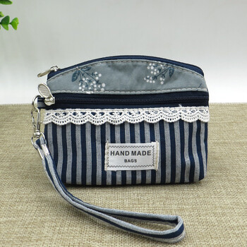 小布钱包女迷你手拿小包包棉麻布料小手包帆布多层布艺零钱包卡包