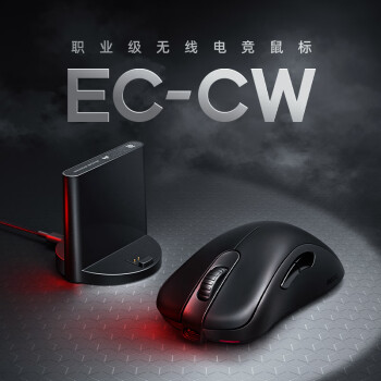ZOWIE GEAR卓威奇亚 EC2-CW 无线鼠标 游戏鼠标 CSGO吃鸡lol 电竞鼠标 人体工学设计 黑色