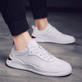板鞋男小白鞋2019新款白鞋夏季透气白色休闲运动鞋男鞋帆布潮鞋子
