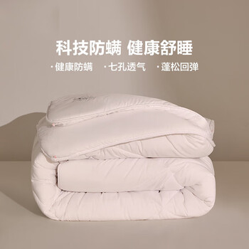LOVO 乐蜗家纺 七孔防螨纤维加厚保暖被  200*230cm