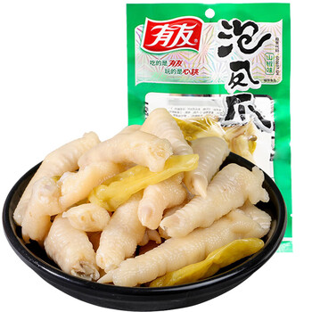 有友调味品鸡爪 山椒泡凤爪70g*1袋