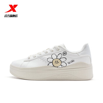 特步 运动休闲鞋  帆白-0015 女款