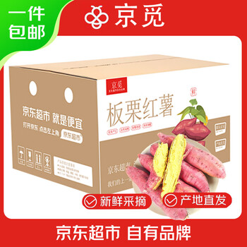 京觅 陕西板栗红薯 净重4.5斤单果50g+小果 新鲜蔬菜 源头直发