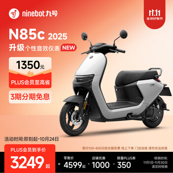 九号 N85c 2025 电动摩托车 到门店选颜色
