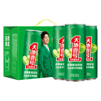 有券的上：天地壹号 苹果醋饮料 330ml*15罐