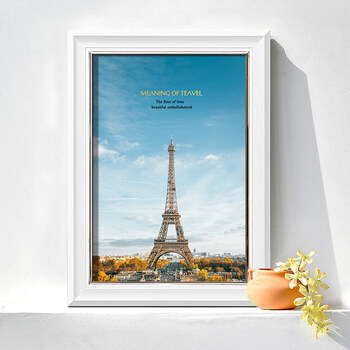 现代简约欧式相框挂墙画框复古装裱广告美式4开8ka312寸14寸16寸24寸