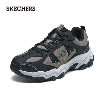 斯凯奇 云野鞋男鞋休闲鞋运动鞋跑步鞋237527 棕色/黑色/BRBK 42