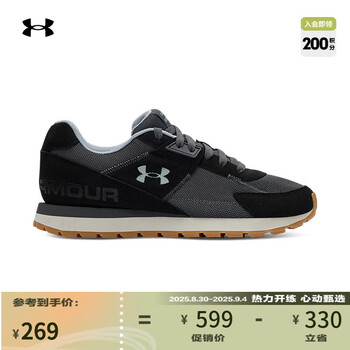 安德玛(UNDERARMOUR)UA春夏Essential男子轻质运动休闲鞋6007220 黑色001 44