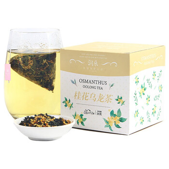 拍1份 发两盒 桂花乌龙茶润朵桂花茶乌龙茶三角袋泡茶包组合花茶茶叶 图片价格品牌报价 京东