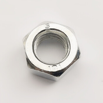 【京东优选】镀锌螺母/六角螺帽m3 m4 m5 -6-8-10 12 14 16 18 m4国标