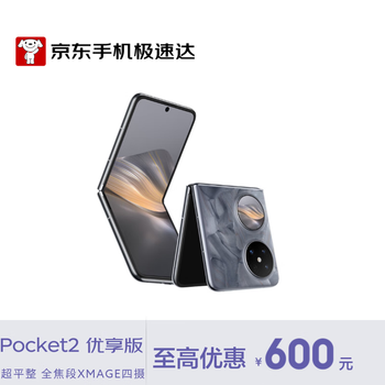 华为（HUAWEI） Pocket 2 优享版 12GB+512GB 大溪地灰 华为折叠屏鸿蒙手机