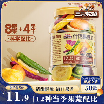 三只松鼠12种果蔬脆/++/250g