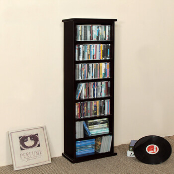 cd架碟片架实木cd架碟片架光碟架子影碟架置物架夹缝落地cd柜dvd柜