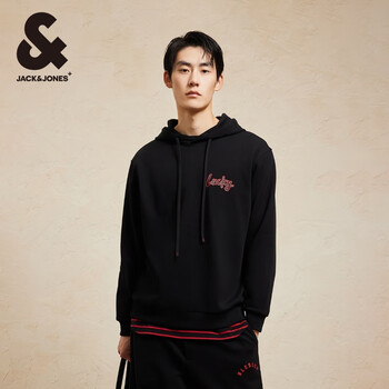 JACK&JONES 杰克琼斯 秋冬季男士卫衣合集 225133002黑色