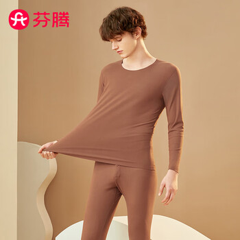 FENTENG 芬腾 秋季新款修身百搭保暖内衣男女情侣打底秋衣秋裤套装