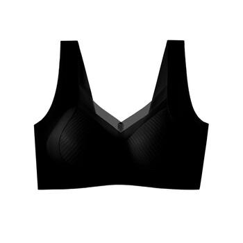 都市丽人女士内衣女款2026年新款文胸运动内衣聚拢防下垂防外扩收副乳 无痕内衣小胸聚拢-基础黑 M (建议90-105斤)