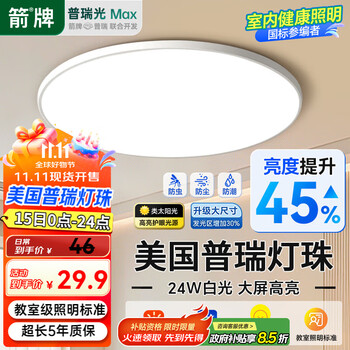 ARROW 箭牌照明 全光谱 吸顶灯 40公分 高亮白光