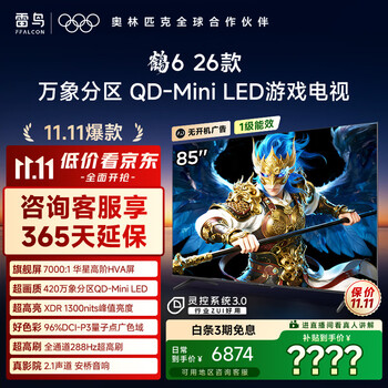 雷鸟 FFALCON 鹤6 26款系列 85R69A 液晶电视 85英寸 4K 标准版