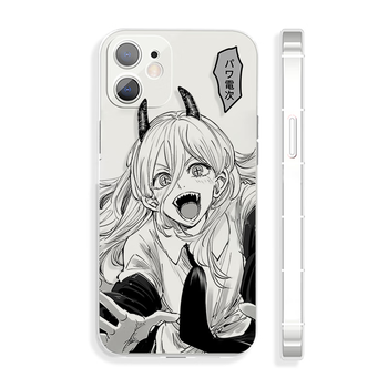 (适配)迪克狼 二次元电锯人帕瓦14pro手机壳适用于xs苹果14荣耀 电锯