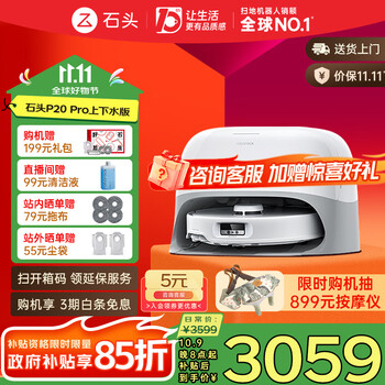 Roborock 石头 P20 Pro 扫拖一体机 上下水版