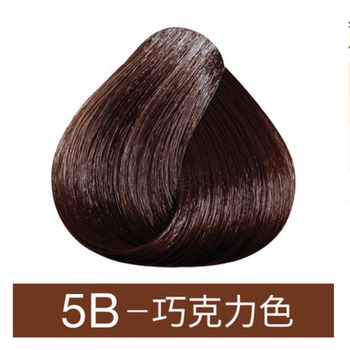 染头发的颜色法国3chenes三橡树染发剂男女黑染发膏 5b巧克力 日光下