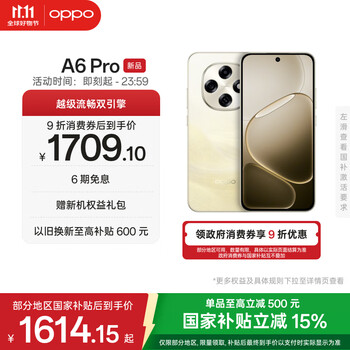 OPPO A6 Pro 12GB+256GB 流水生金 7000mAh大电池 IP69防水 5G耐用新手机 官方正品 自营 国家补贴