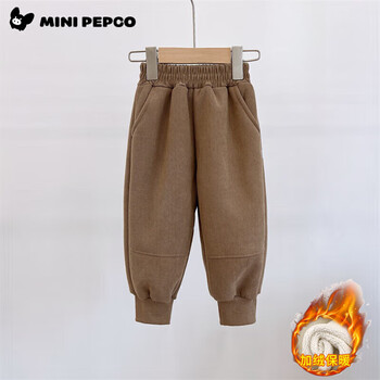 小猪班纳 儿童秋冬灯芯绒加绒裤