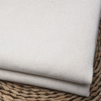 沙发垫亚麻布料 素色加厚亚麻沙发布料纯色棉麻田园面料抱枕靠垫软包