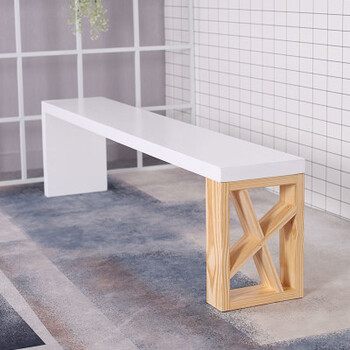 北欧白色会议桌简约现代电脑办公桌创意洽谈桌椅组合实木长条桌子 长