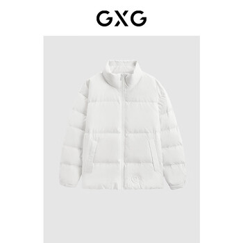 GXG男装反季多款低价羽绒服 GEX1D2526224白色短款羽绒服 XL
