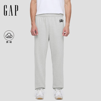 Gap 盖璞 男士抓绒松紧腰针织束脚裤 500382