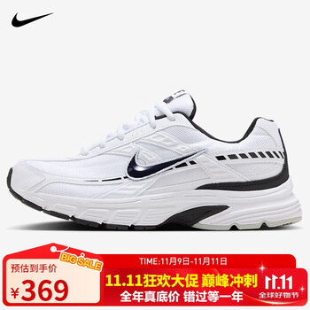 NIKE 耐克 Initiator 男子跑鞋 394055-100 白色/黑色