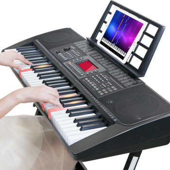 新韵（XINYUN）智能教学电子琴 连接APP亮灯跟弹 61琴键成年人儿童电子琴初学 （智能APP版）