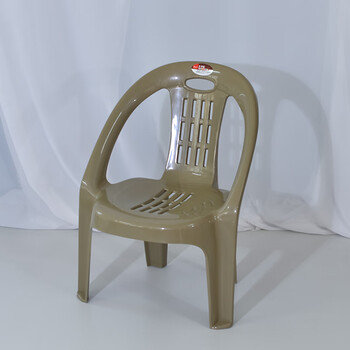 加厚塑料小靠背椅防滑餐椅扶手椅椅家用矮茶几坐椅凳子 加厚款:坐高29