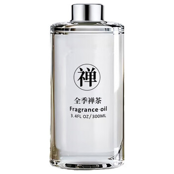 记奢全季禅茶酒店香薰家用淡香高级补充液汽车香水（不配藤条) 全季禅茶